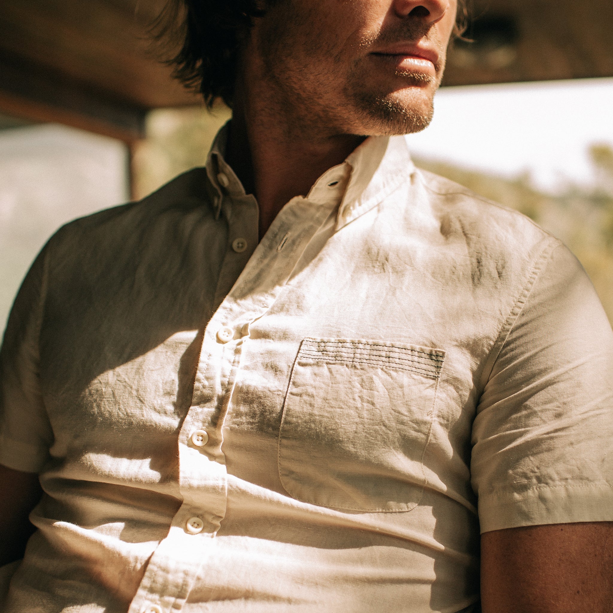 The Short Sleeve Jack in Natural and Espresso