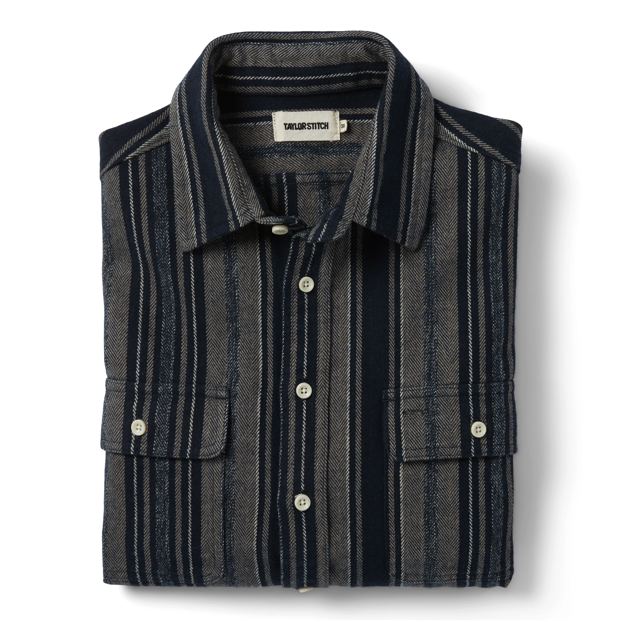 The Ledge Shirt in Ocean Stripe