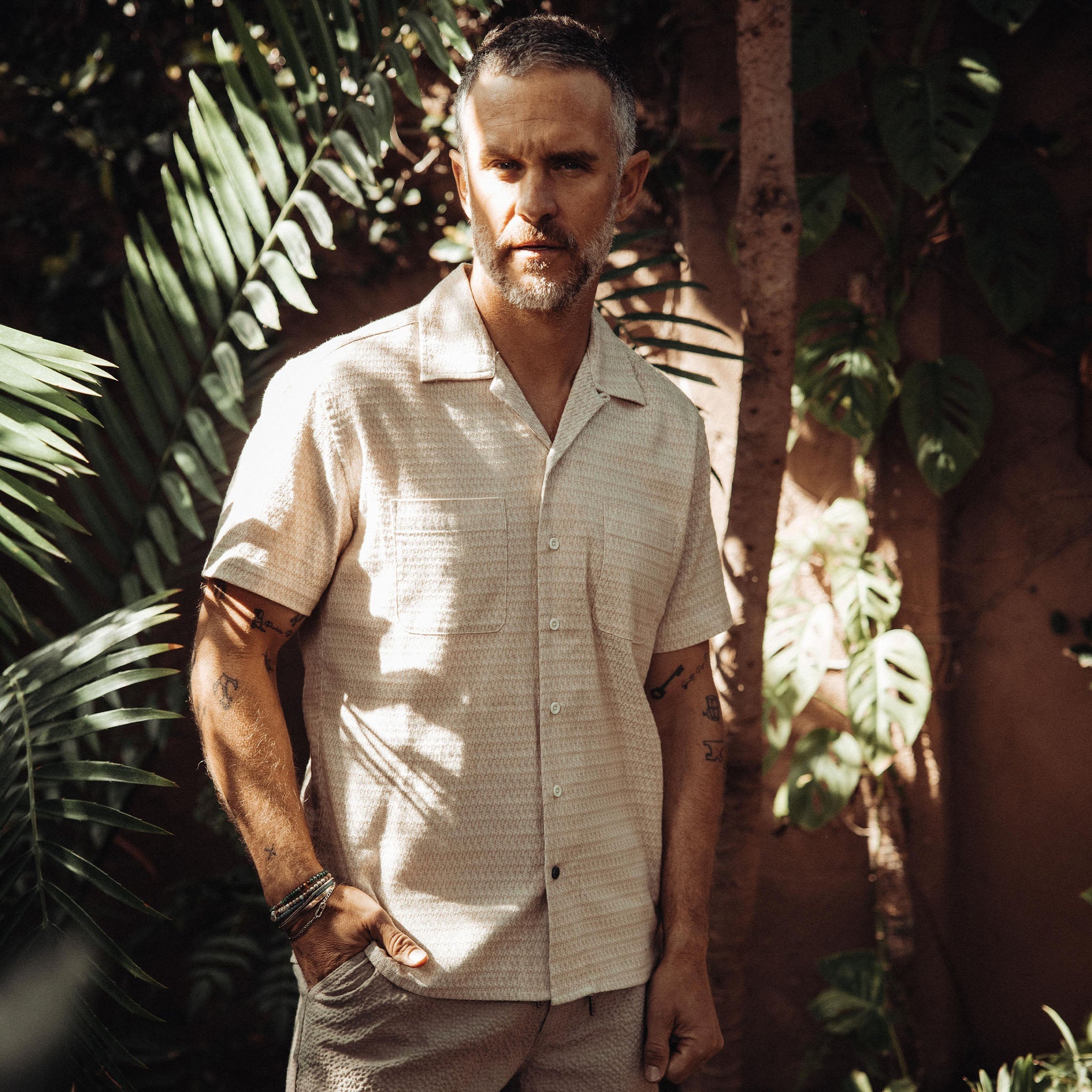 Sand Jacquard Shirt C355