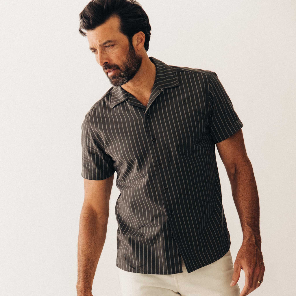 Kelp Stripe Short Sleeve Shirt K746566