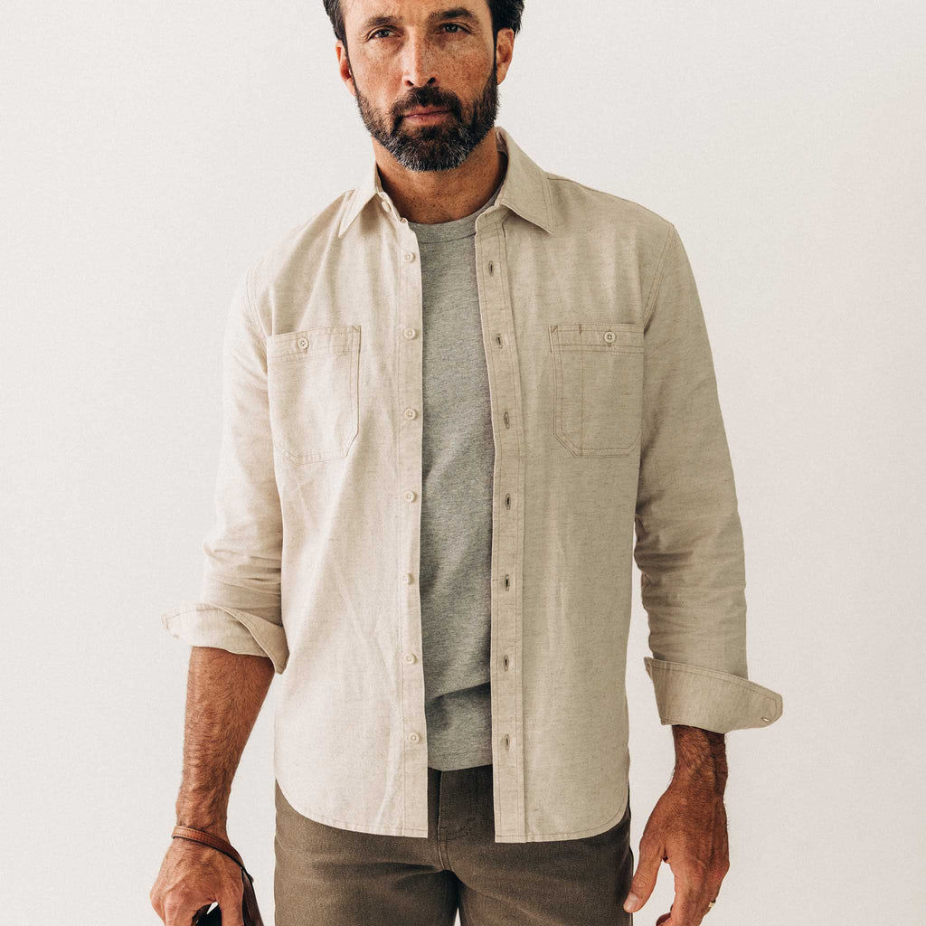 Utility Shirt in Natural Nep Z254