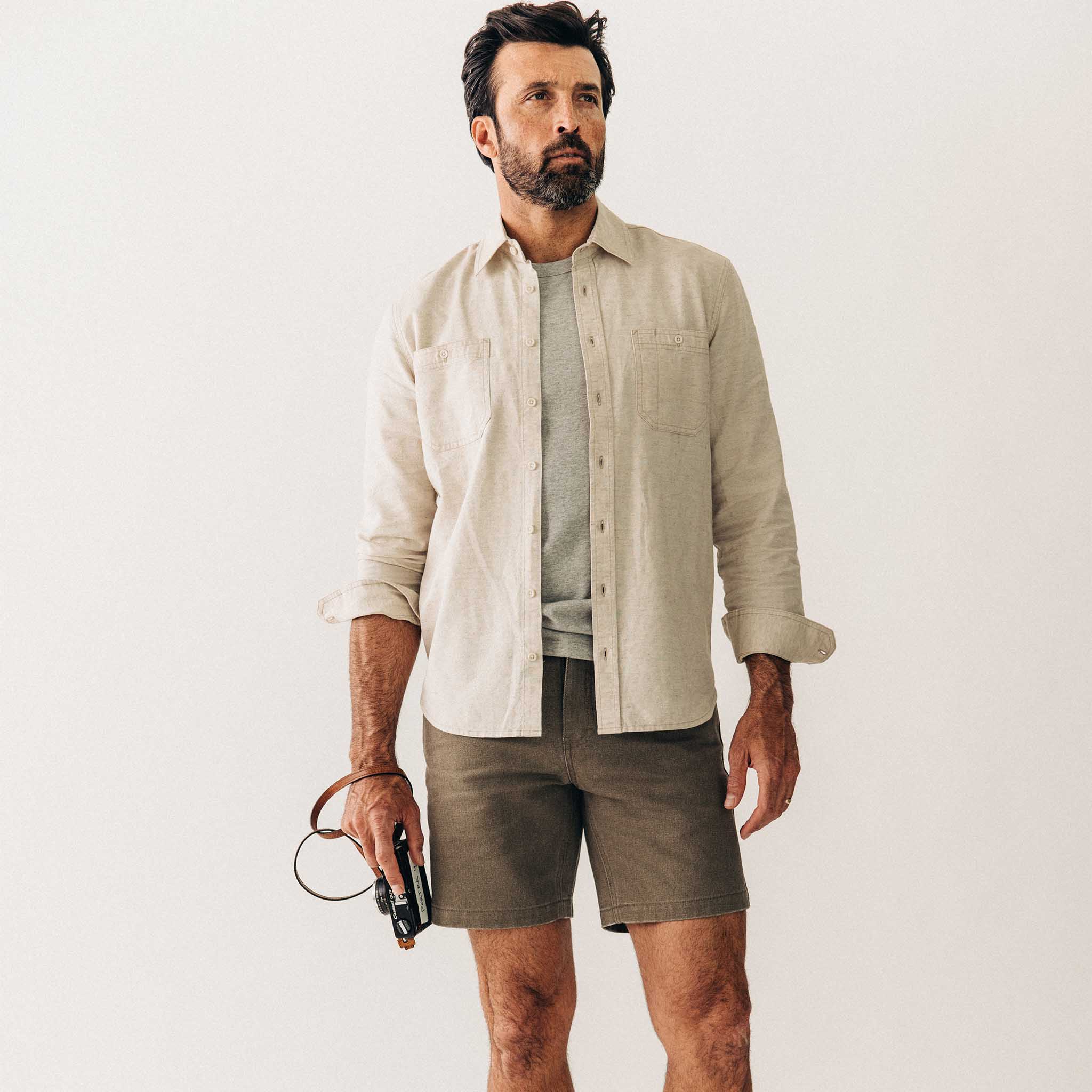 Utility Shirt in Natural Nep Z254