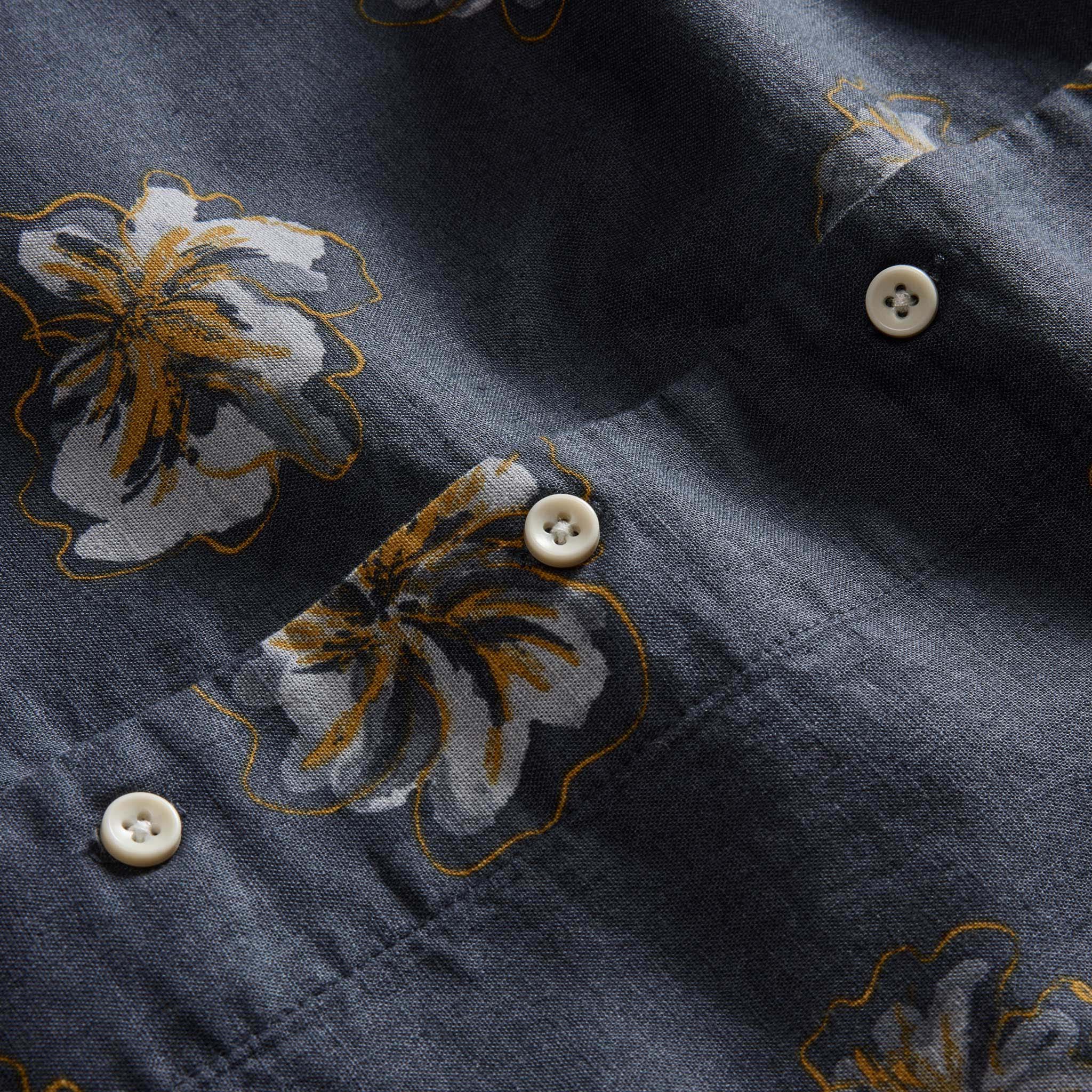 Dark Blue Floral Shirt Z947185
