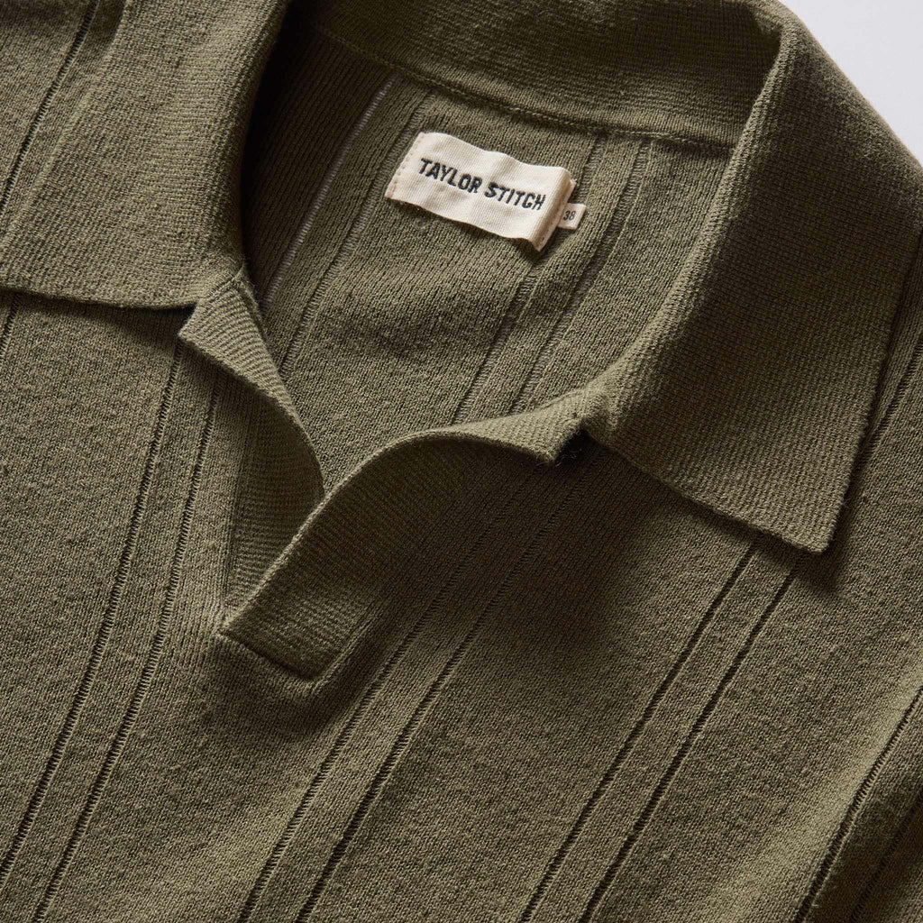 Cilantro Rib Sweater Polo B272
