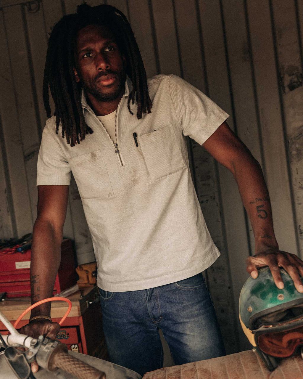 Natural Stripe Exhaust Shirt S163551