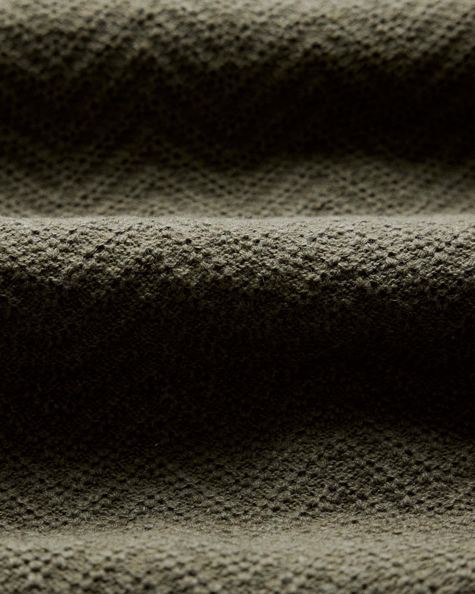 The Button Down Polo in Cilantro Herringbone