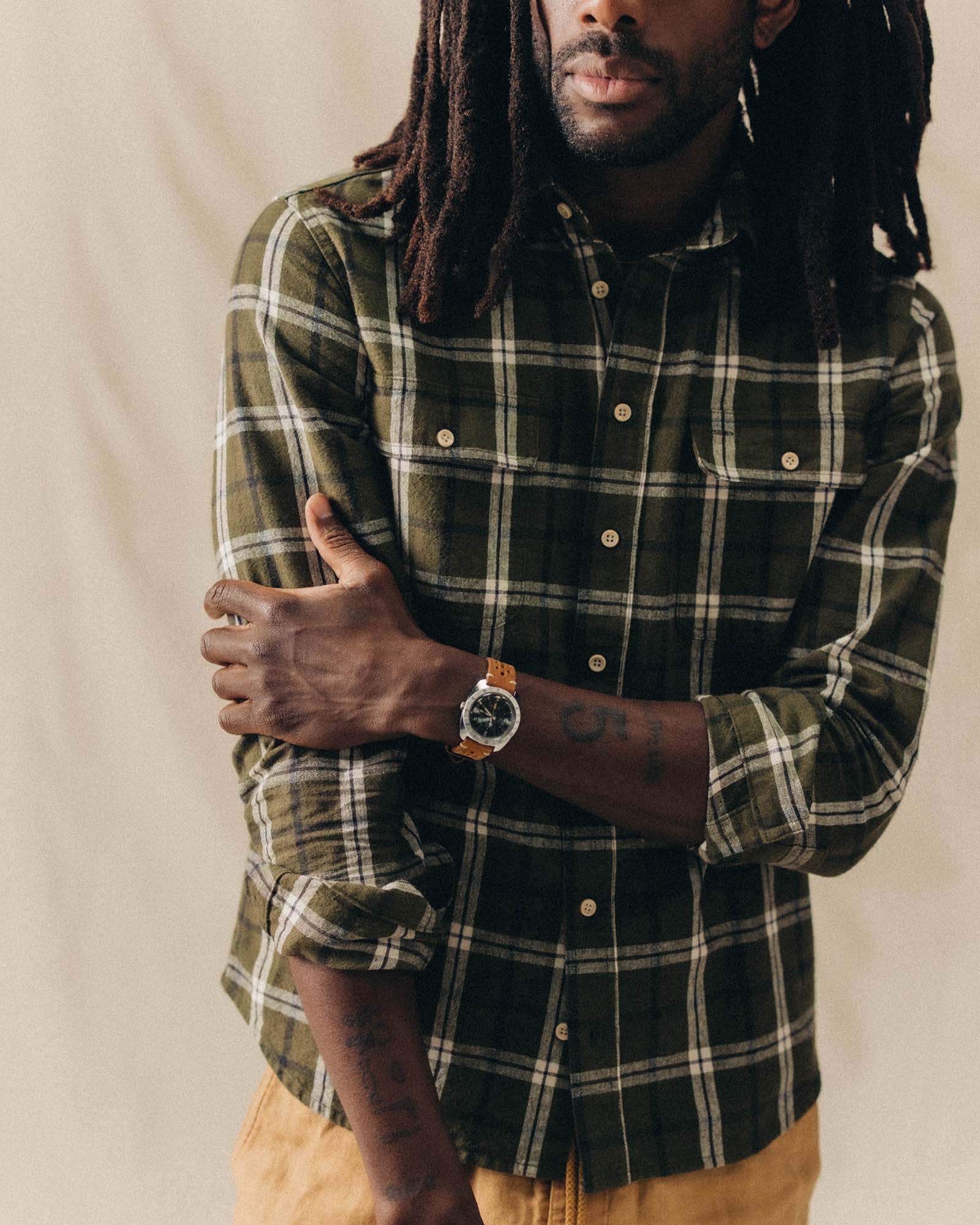 Linen Plaid Shirt K517990