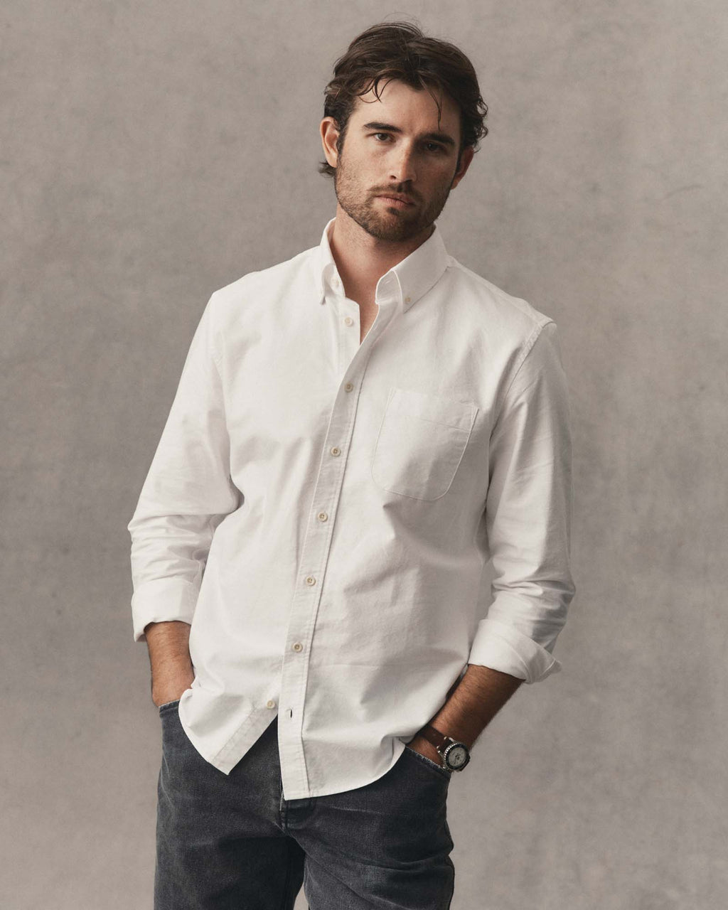 The Jack in White Everyday Oxford