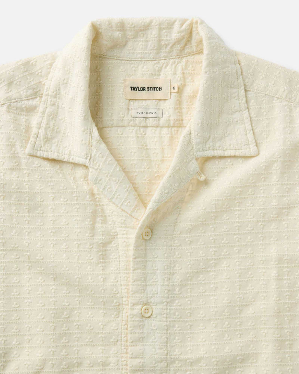 Vintage White Embroidered Stripe Shirt G3379