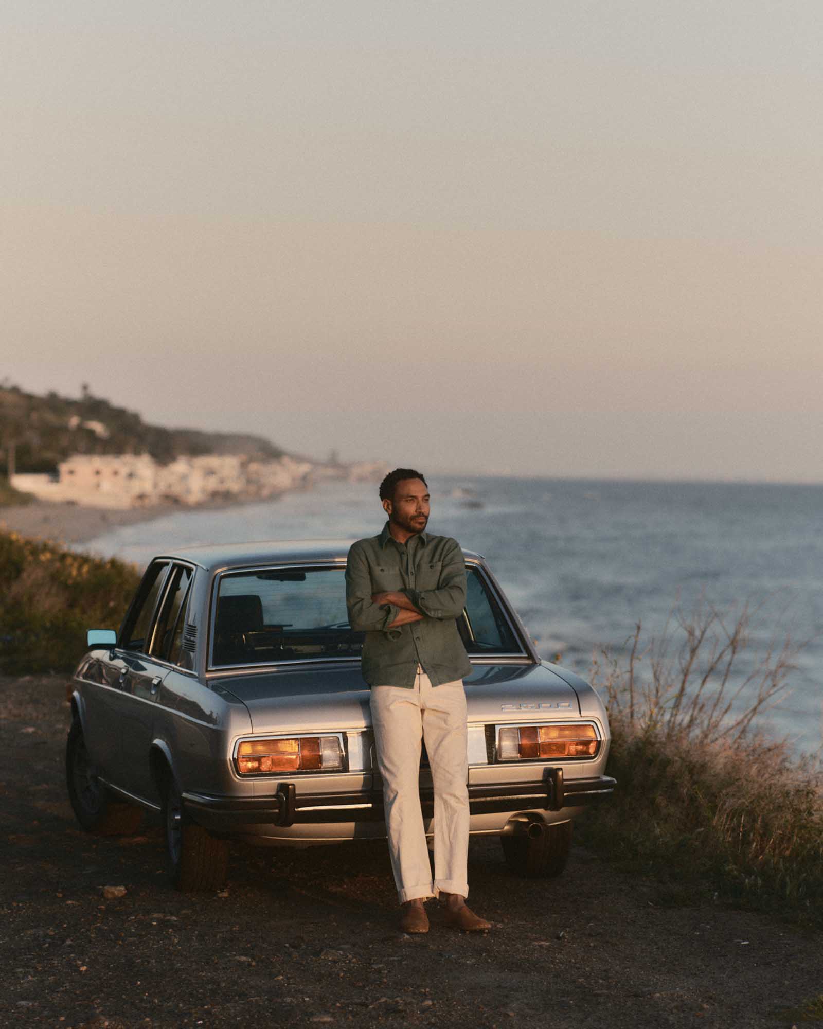The Dispatch Shirt in Smoked Olive Broken Twill
