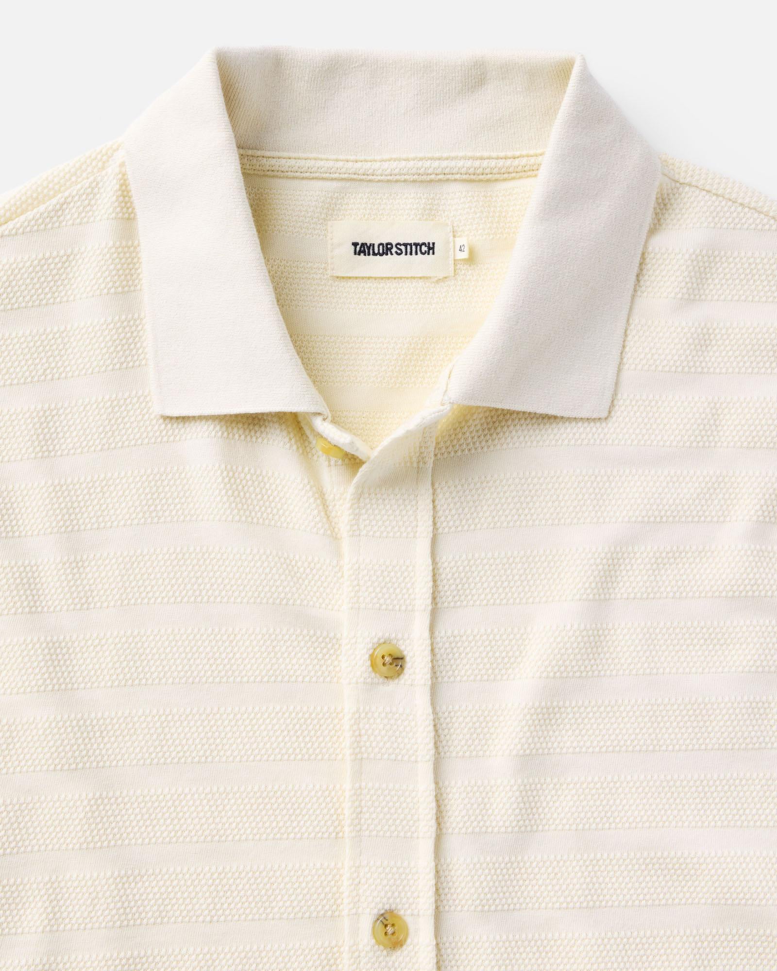 Polo in Natural Knit Stripe S123752