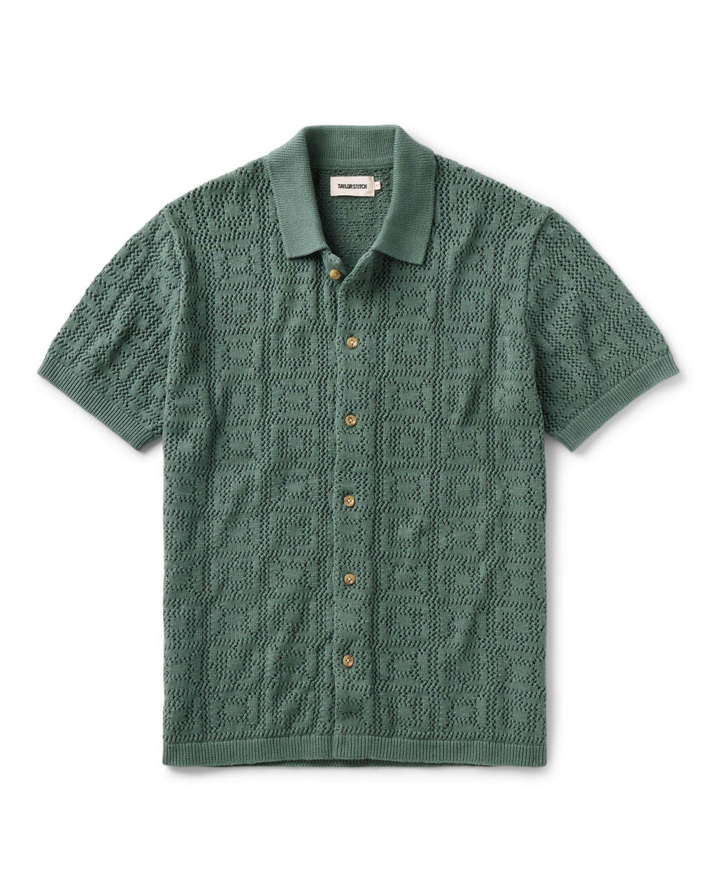 Geo Crochet Sweater Polo S442995