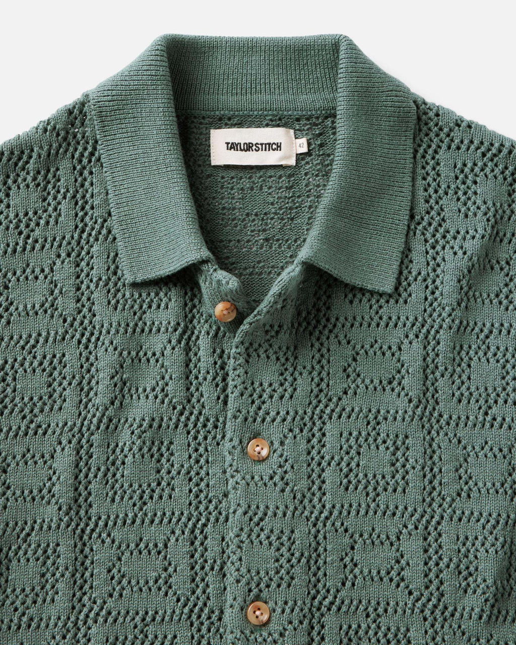 Geo Crochet Sweater Polo S442995