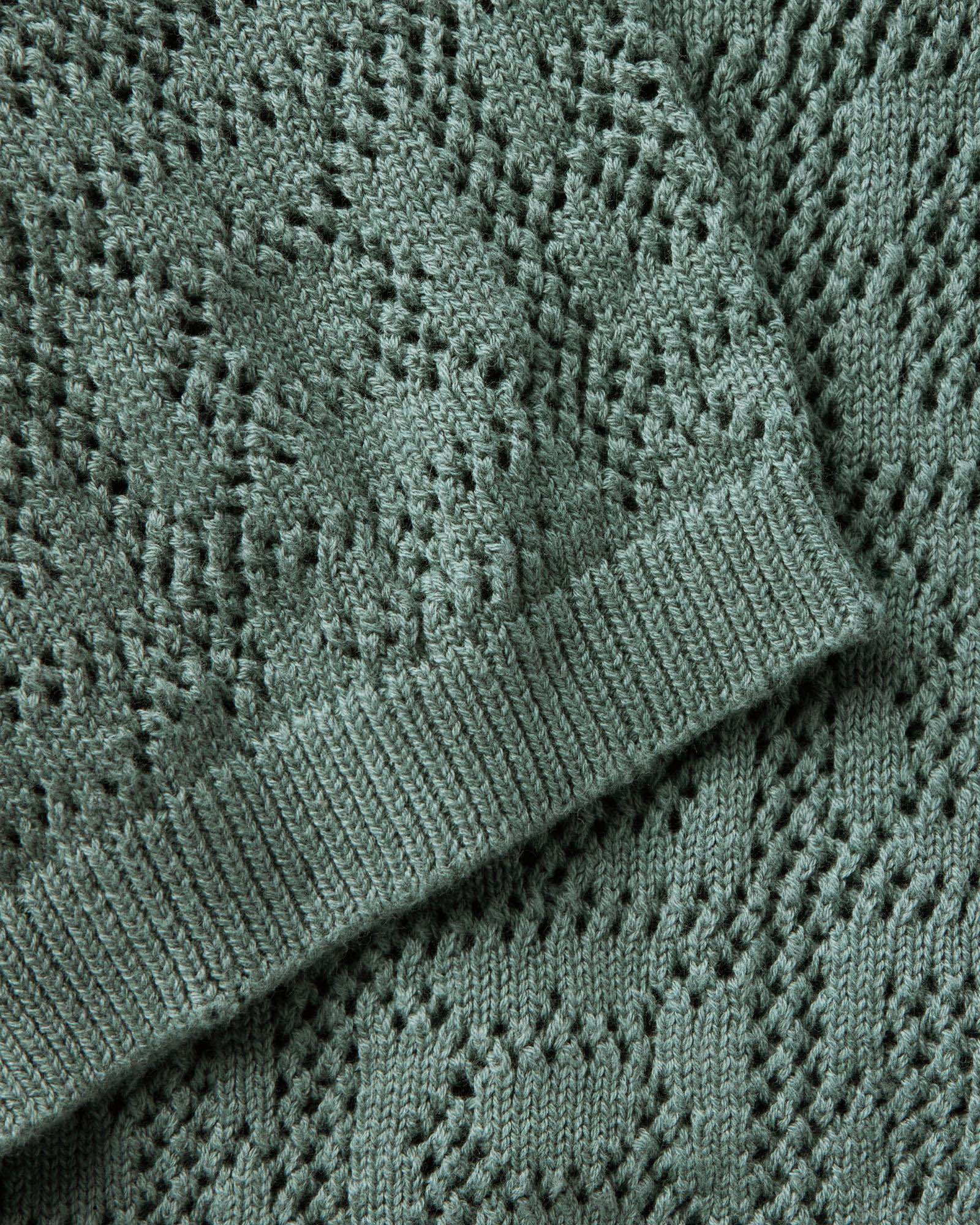 Geo Crochet Sweater Polo S442995