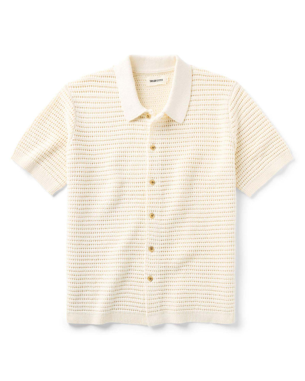 Vintage White Crochet Sweater Polo Y21018