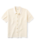 Vintage White Crochet Sweater Polo Y21018