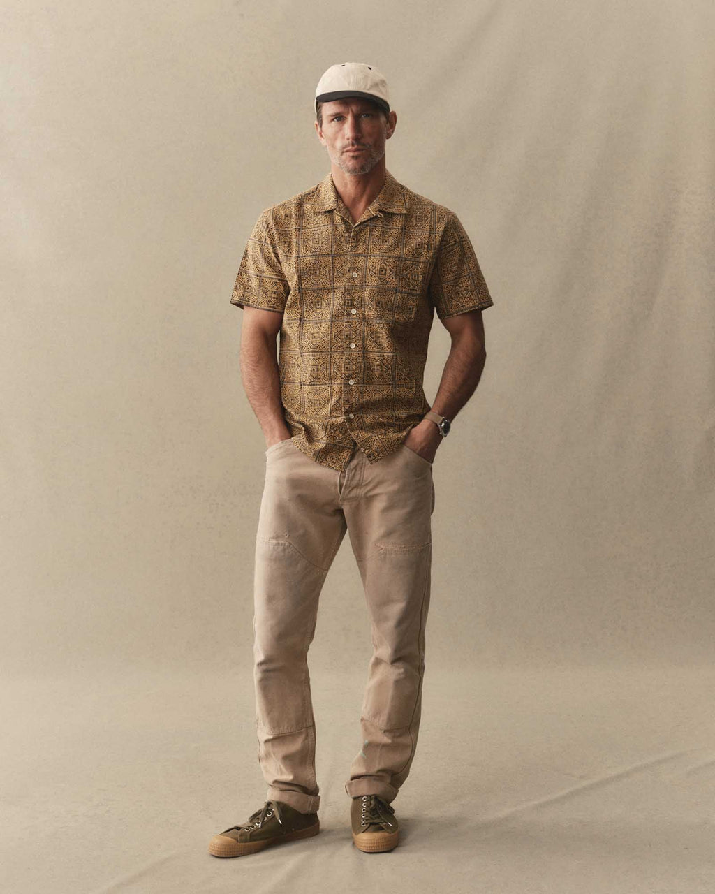 Fennel Block Print Shirt Z3888
