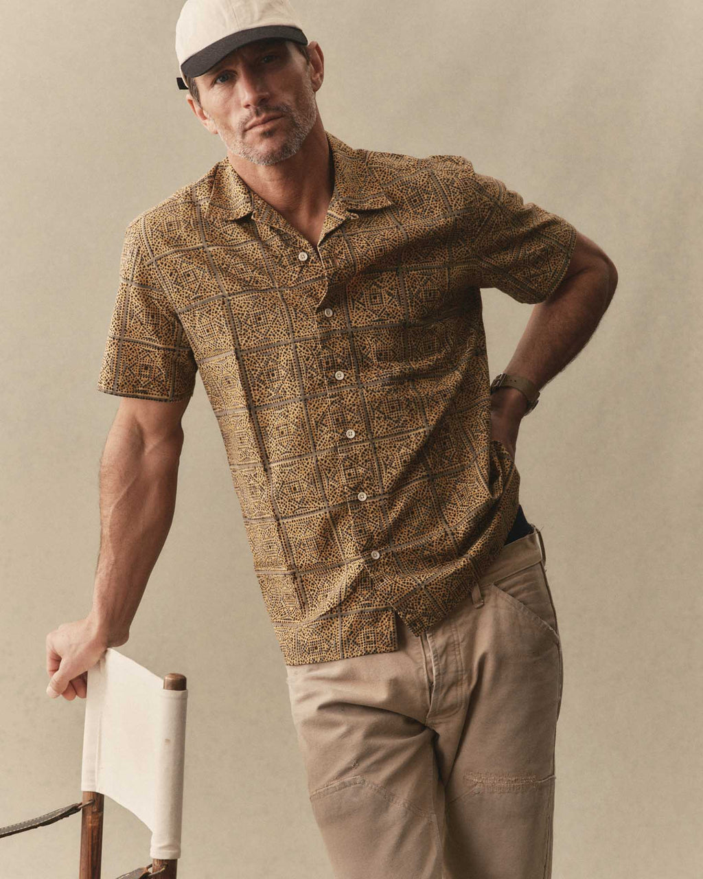 Fennel Block Print Shirt Z3888