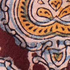Block Print Shirt in Sangria C861