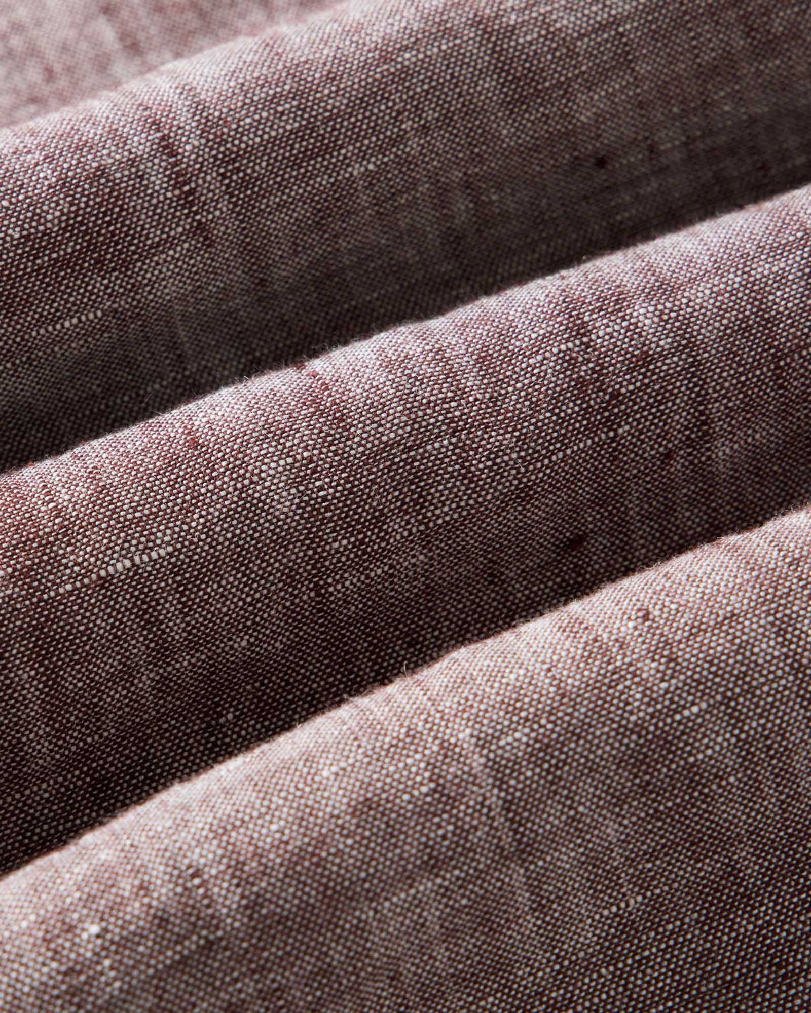 The Short Sleeve Jack in Burgundy Linen