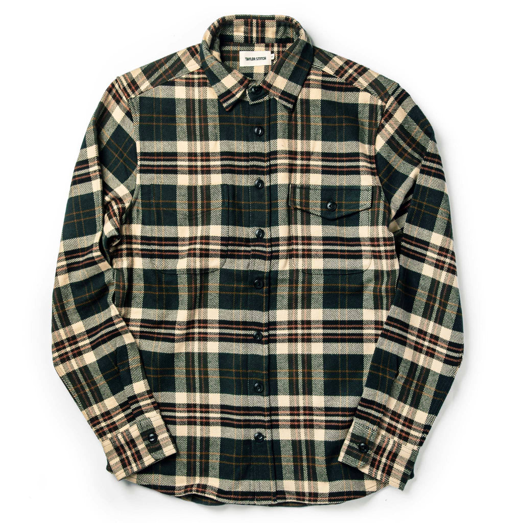 The Crater Shirt in Forest Plaid