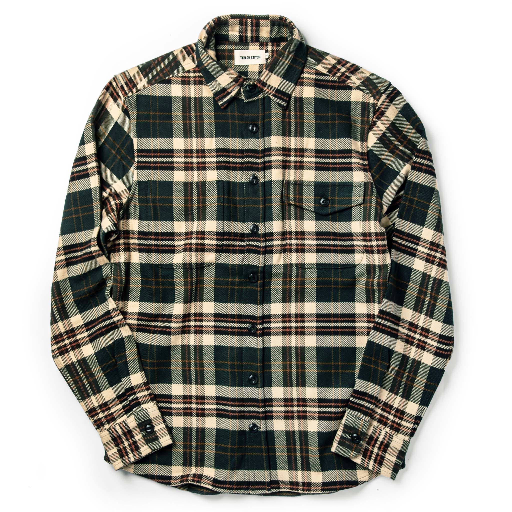 The Crater Shirt in Forest Plaid