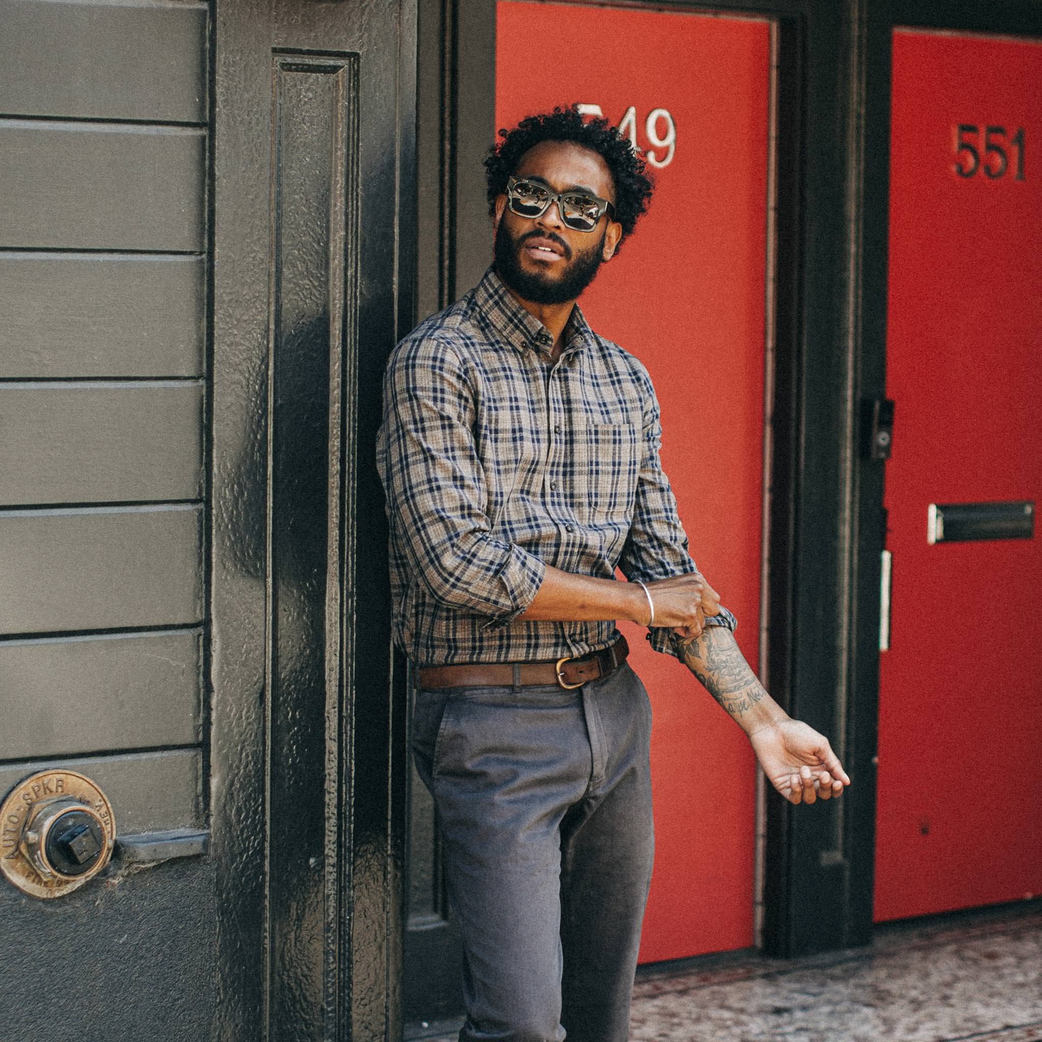 The Jack in Sand Plaid