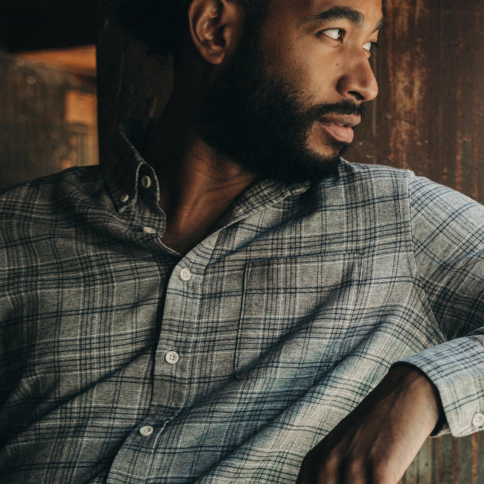 Jacket in Slate Plaid U224