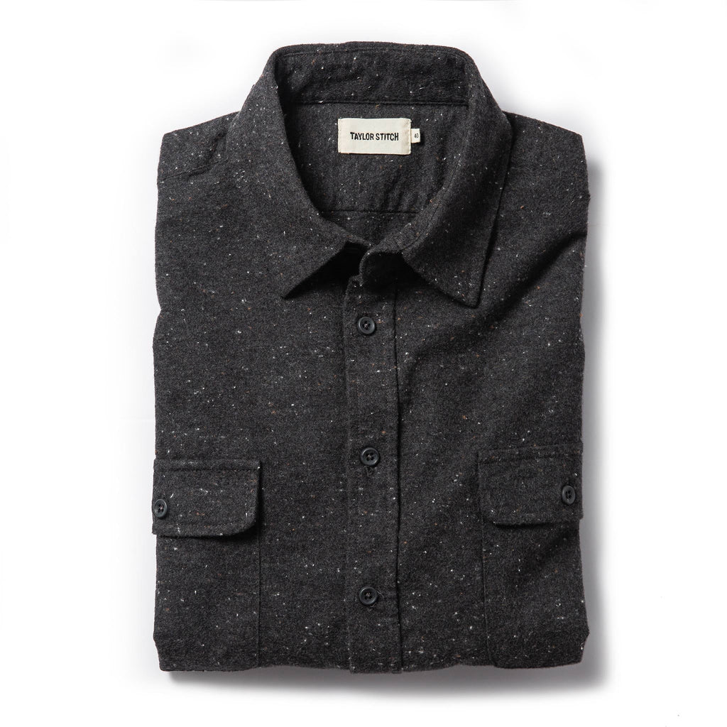 The Yosemite Shirt in Charcoal Donegal
