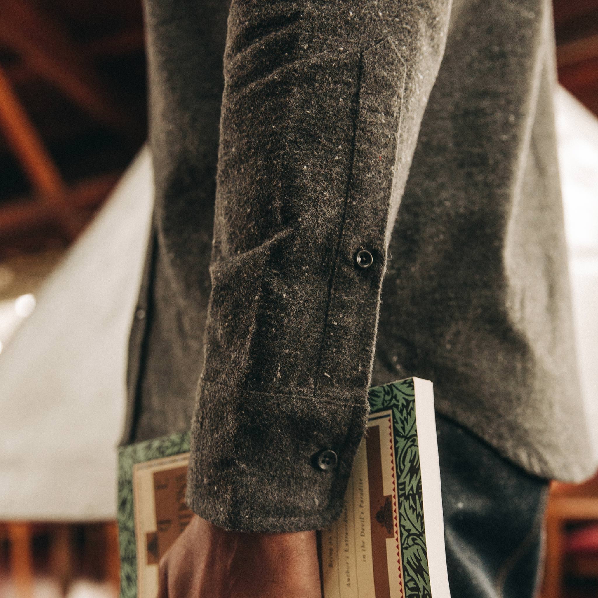 The Yosemite Shirt in Charcoal Donegal