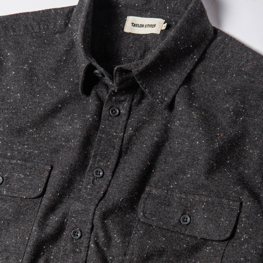 The Yosemite Shirt in Charcoal Donegal