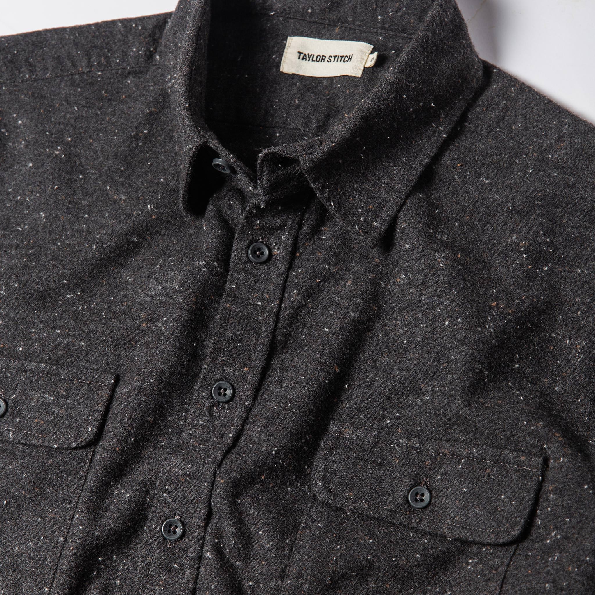 The Yosemite Shirt in Charcoal Donegal