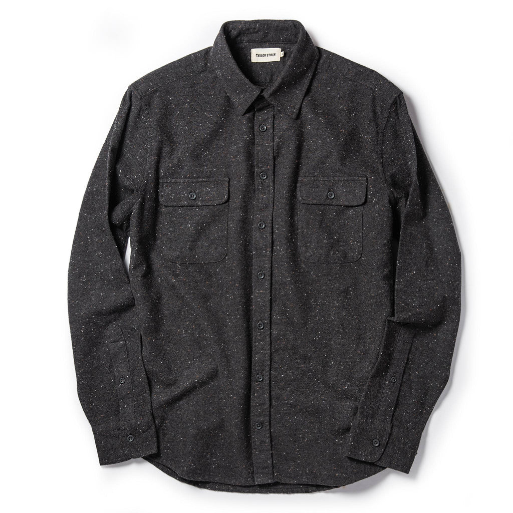The Yosemite Shirt in Charcoal Donegal