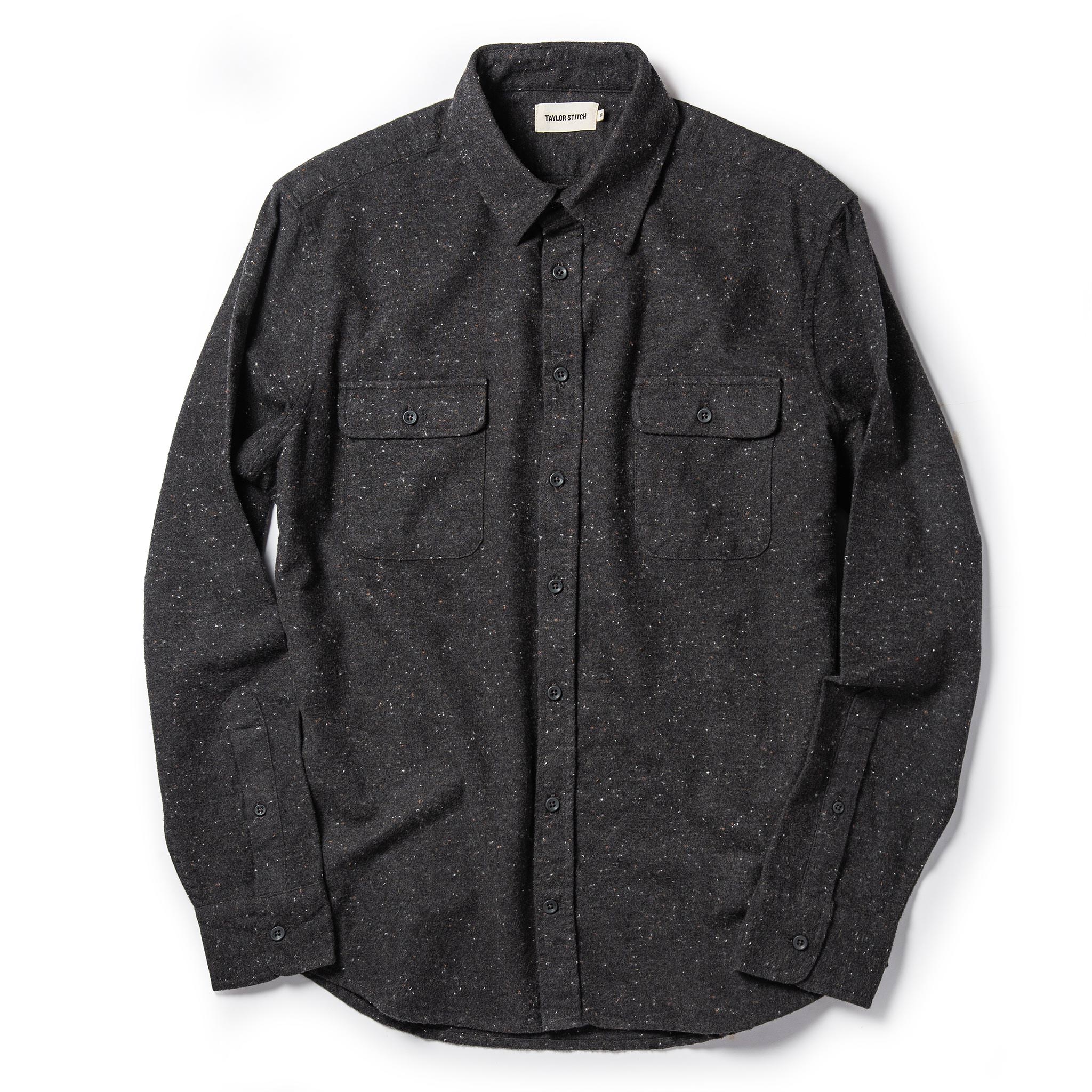 The Yosemite Shirt in Charcoal Donegal