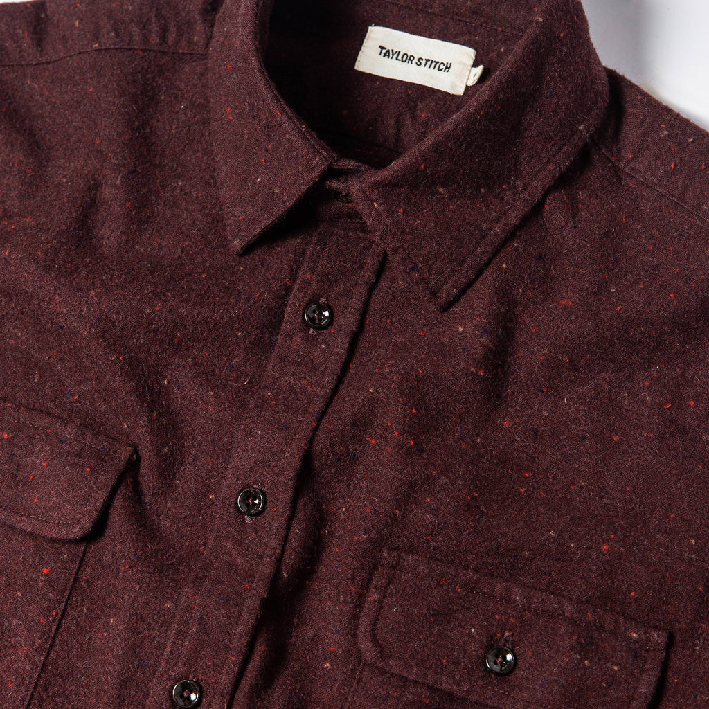 The Yosemite Shirt in Nutmeg Donegal
