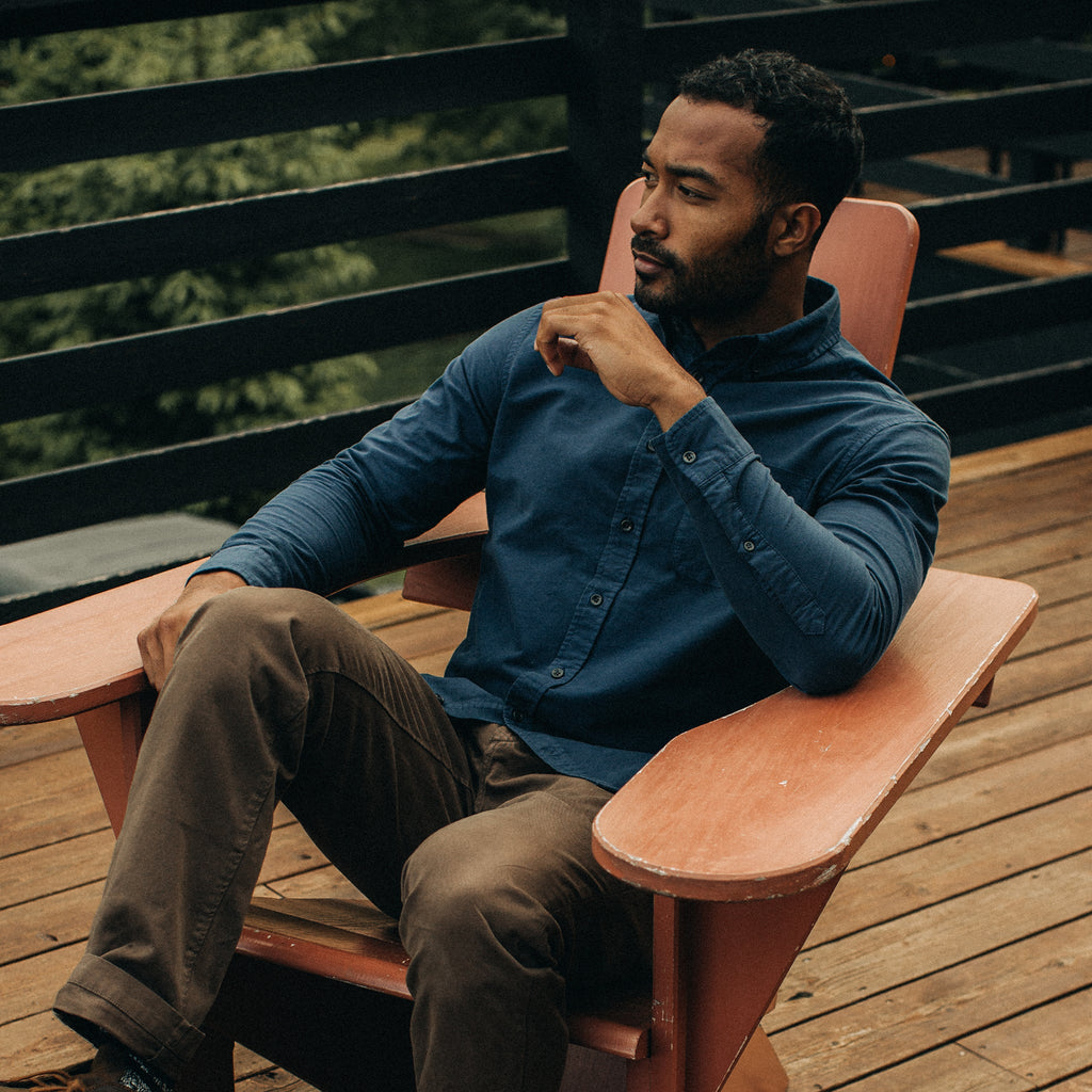 The Jack in Prussian Blue Oxford