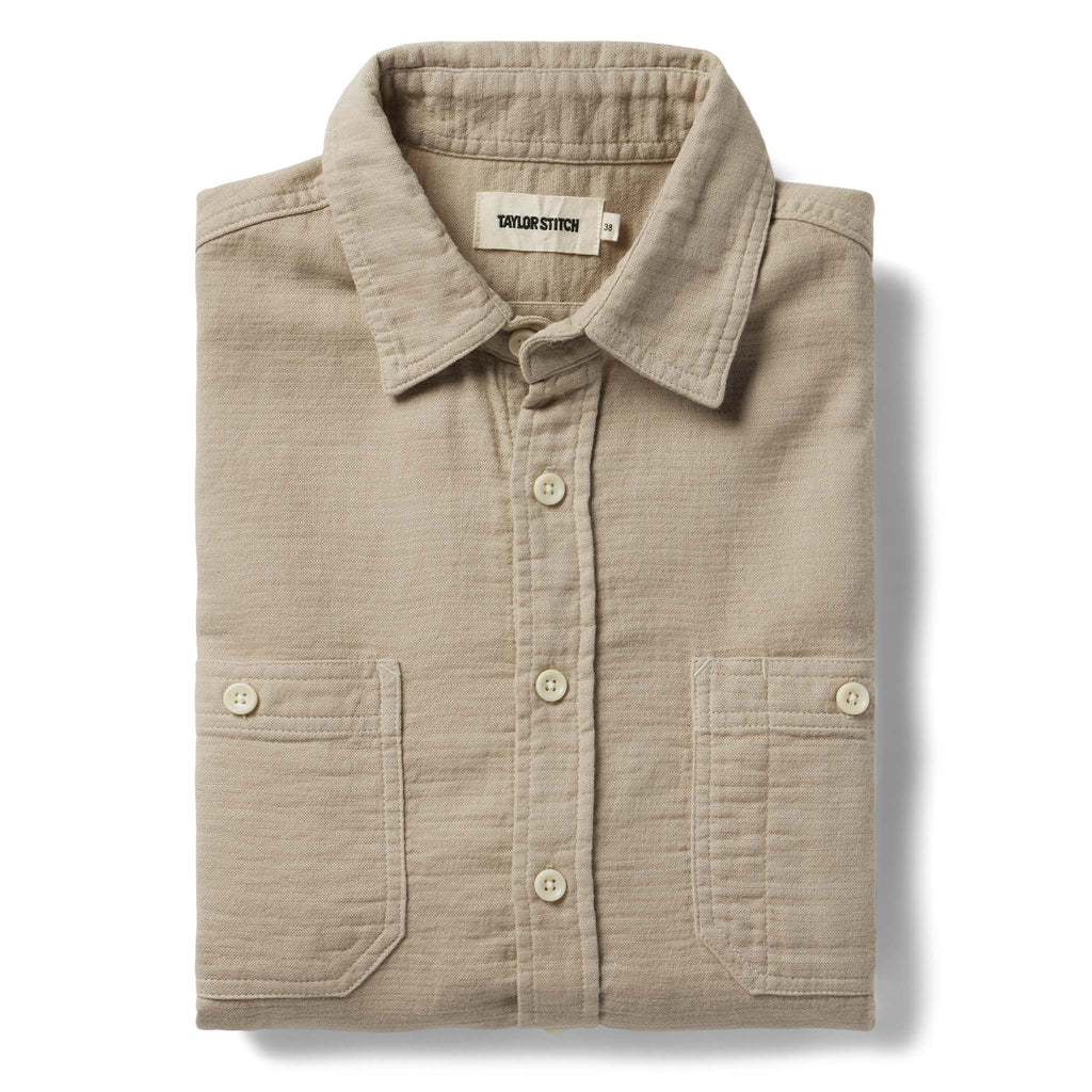 Utility Shirt in Stone Double Cloth U8882