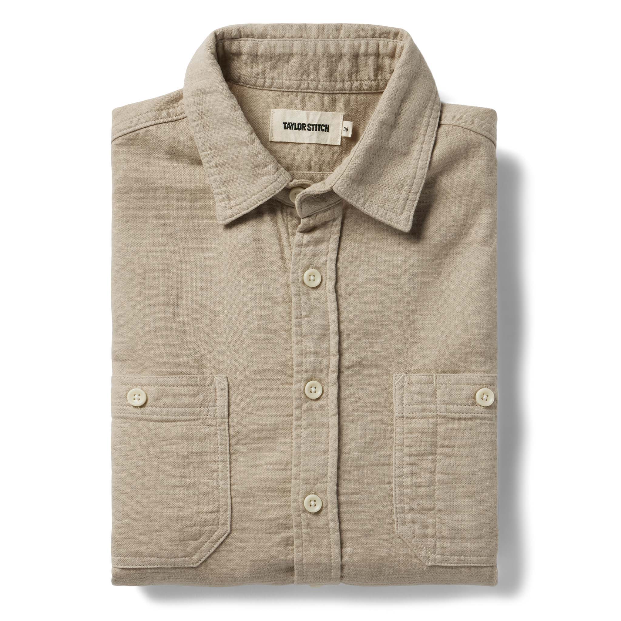 Utility Shirt in Stone Double Cloth U8882