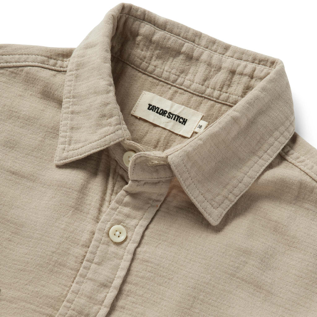 Utility Shirt in Stone Double Cloth U8882