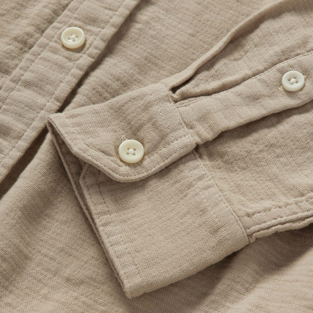 Utility Shirt in Stone Double Cloth U8882