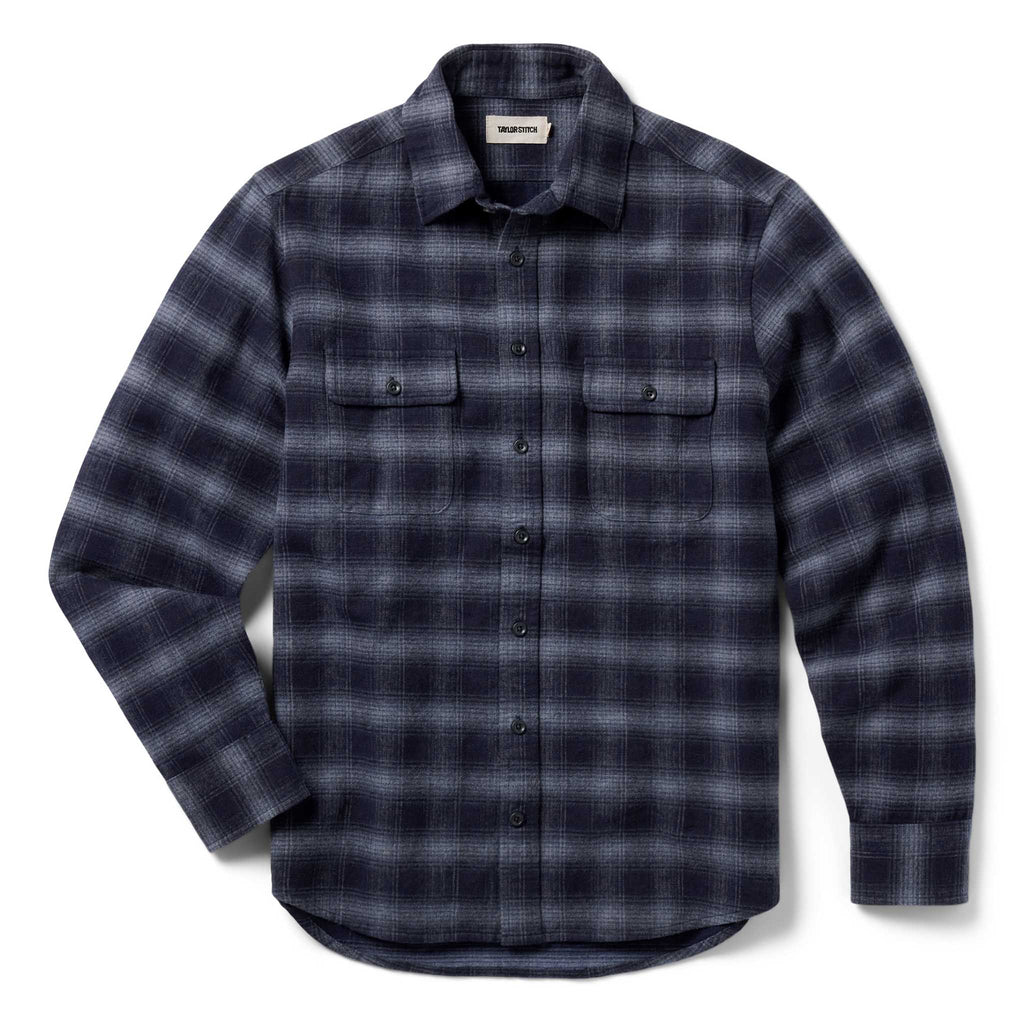 The Yosemite Shirt in Navy Shadow Plaid