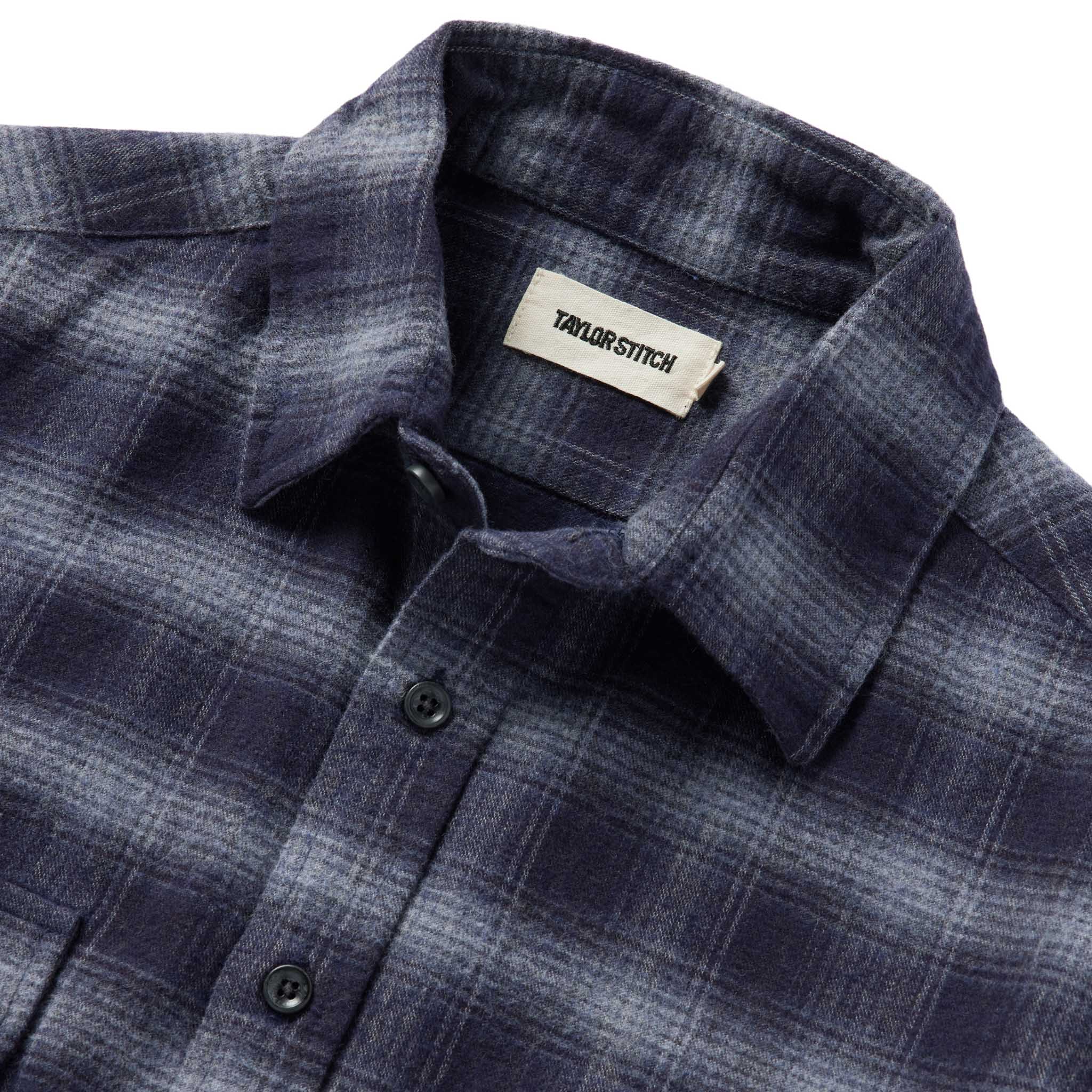 The Yosemite Shirt in Navy Shadow Plaid