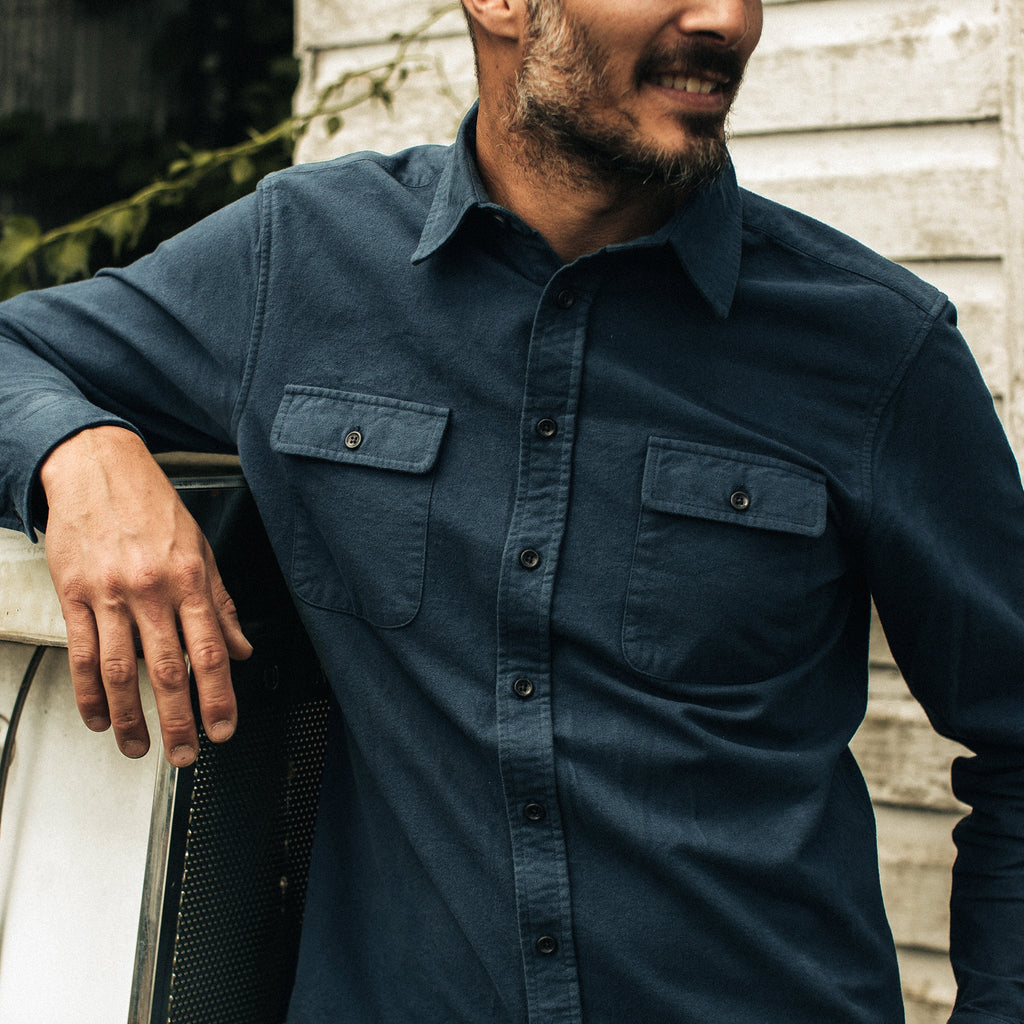 The Yosemite Shirt in Prussian Blue