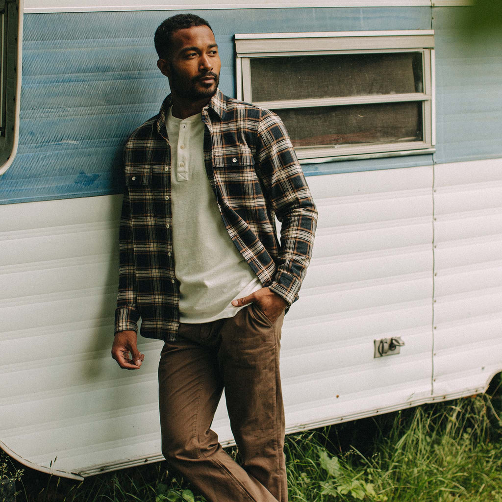 The Ledge Shirt in Admiral Plaid