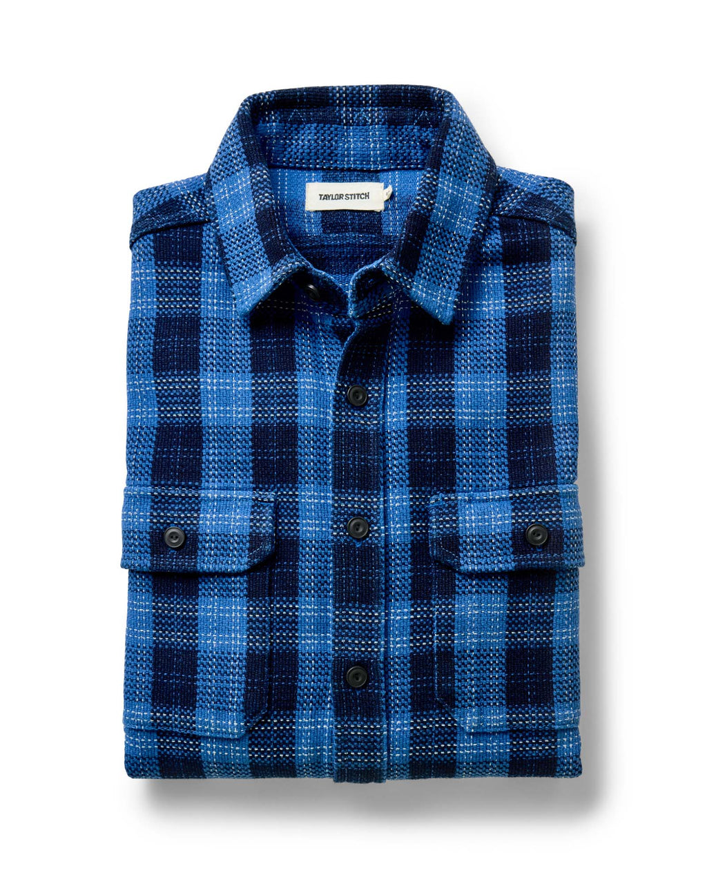 The Division Shirt in Rinsed Indigo Plaid