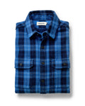 The Division Shirt in Rinsed Indigo Plaid