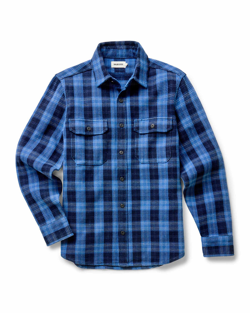 The Division Shirt in Rinsed Indigo Plaid