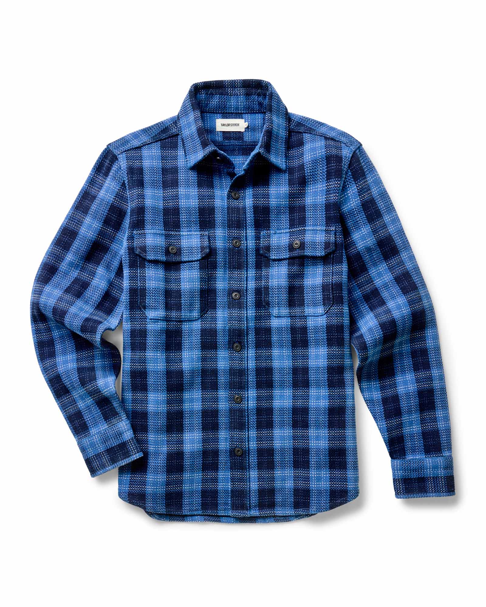 The Division Shirt in Rinsed Indigo Plaid