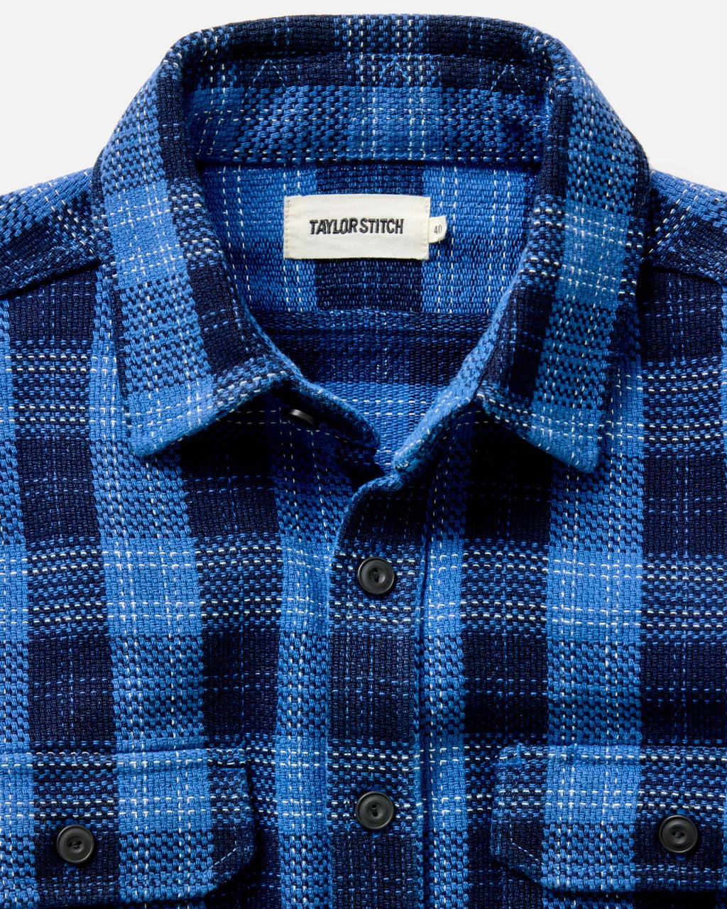 The Division Shirt in Rinsed Indigo Plaid