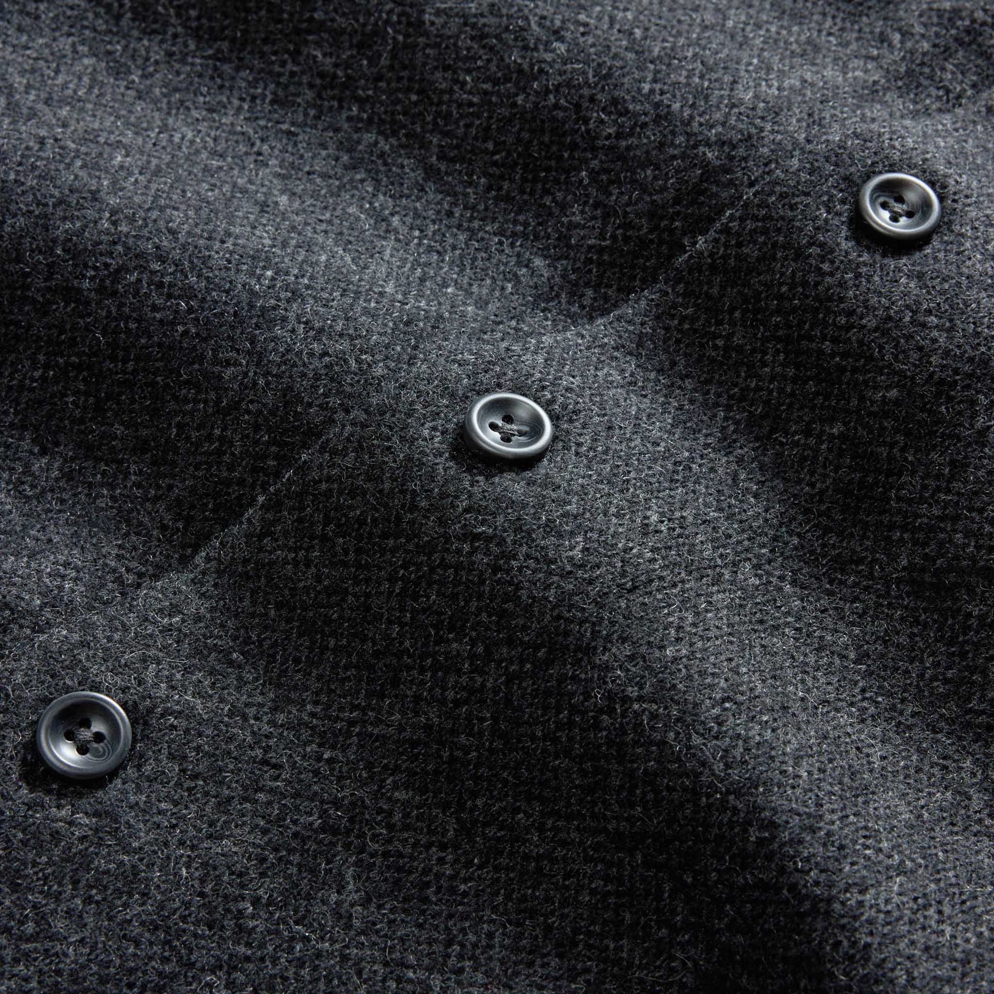 Charcoal Birdseye Wool Overshirt R233